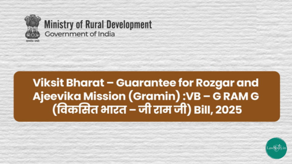 Government Rejects Opposition Claims on Viksit Bharat-G RAM G Act, Calls Criticism Misleading