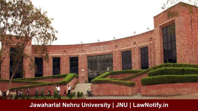 Jawaharlal Nehru University | JNU | LawNotify.in
