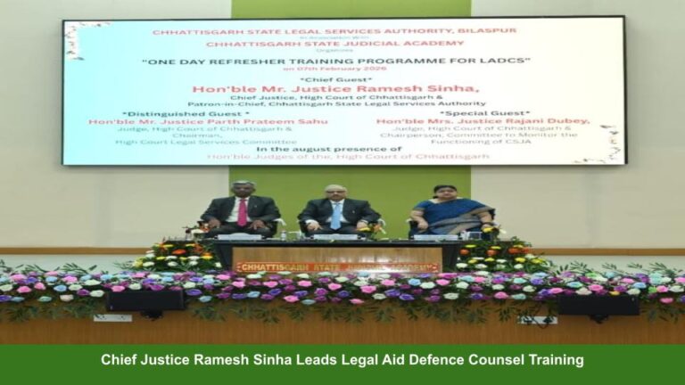 Chief Justice Ramesh Sinha Leads Legal Aid Defence Counsel Training