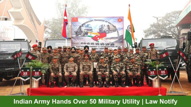 Indian Army Hands Over 50 Military Utility Vehicles to Nepal Army