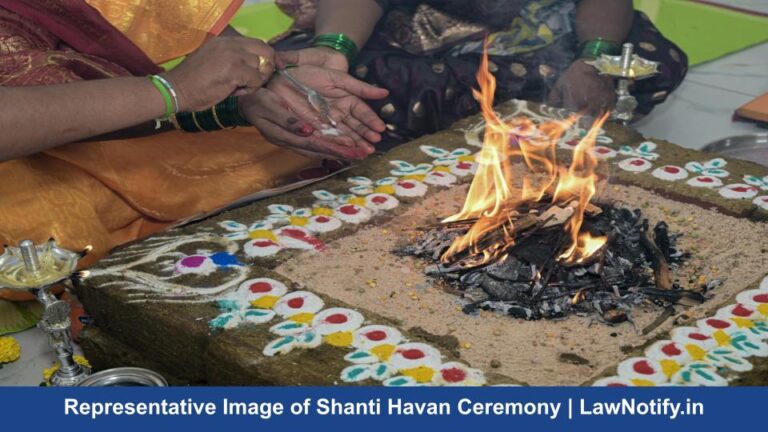 Representative Image of Shanti Havan Ceremony | LawNotify.in