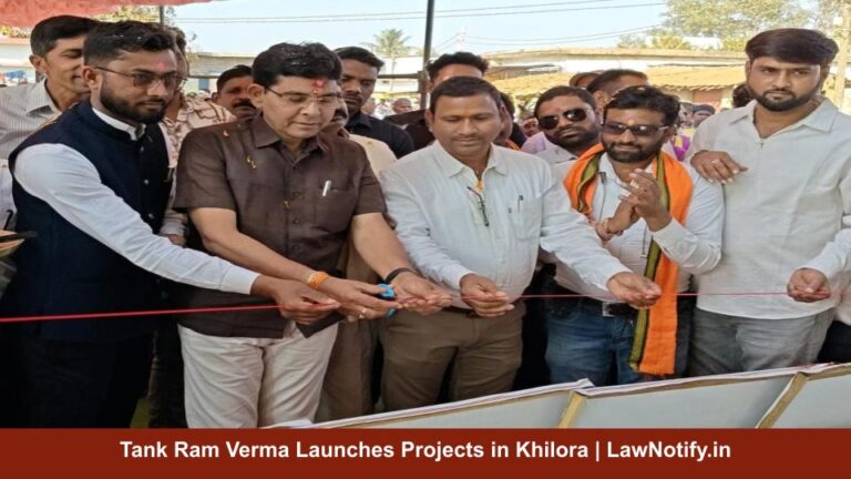 Revenue Minister Tank Ram Verma Inaugurates Development Projects Worth ₹1.5 Crore in Khilora Village