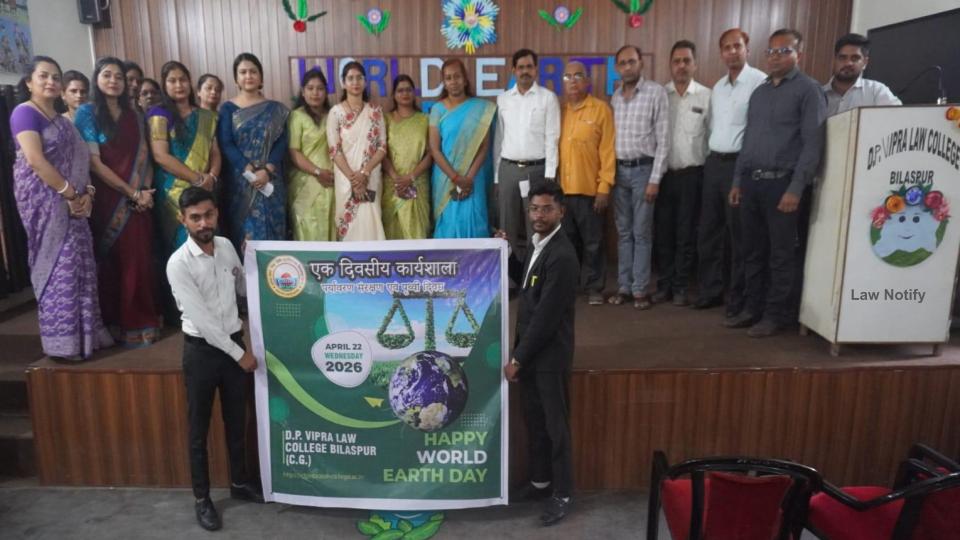 DP Vipra Law College Holds Earth Day Workshop