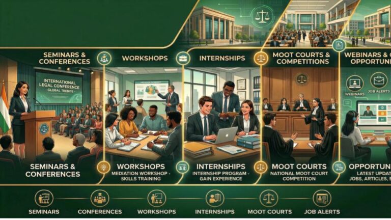 LawNotify.in, legal career, legal education, law students, seminars, conferences, workshops, mediation, internships, internship program, moot courts, moot court competition, law firm, legal profession, legal opportunities, webinars, job alerts, legal events, career development, legal skills training, law website, digital infographic