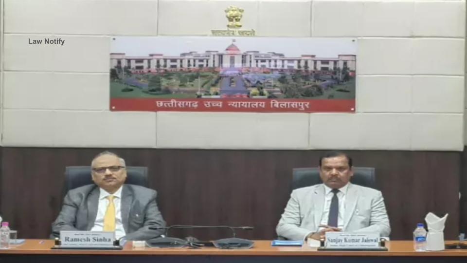 CJ Ramesh Sinha Lays Foundation Stone for Kondagaon Court Building