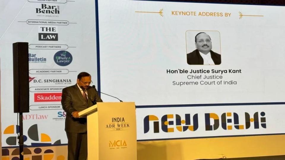 CJI Justice Suryakant at MCIA India ADR Week